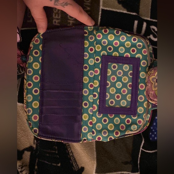 Vera Bradley retired Heather print magnet lock wallet with change purse inside - Picture 5 of 5